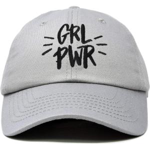 imageDALIX Girl Power Baseball Cap Dad Hat Womens Girls TeensGray