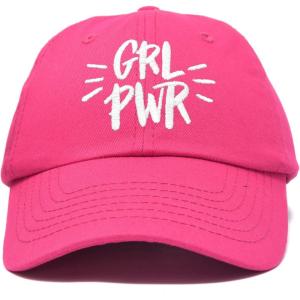 imageDALIX Girl Power Baseball Cap Dad Hat Womens Girls TeensHot Pink