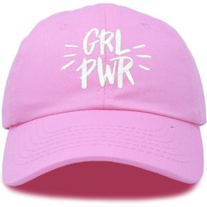 imageDALIX Girl Power Baseball Cap Dad Hat Womens Girls TeensLight Pink