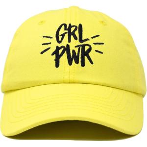 imageDALIX Girl Power Baseball Cap Dad Hat Womens Girls TeensMinion Yellow