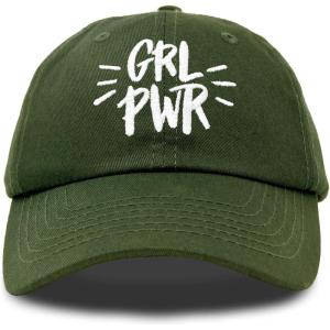 imageDALIX Girl Power Baseball Cap Dad Hat Womens Girls TeensOlive