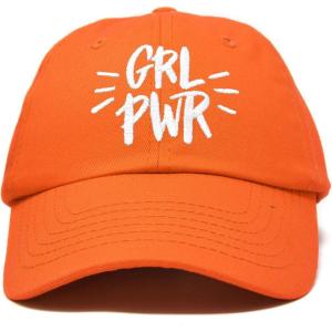 imageDALIX Girl Power Baseball Cap Dad Hat Womens Girls TeensOrange