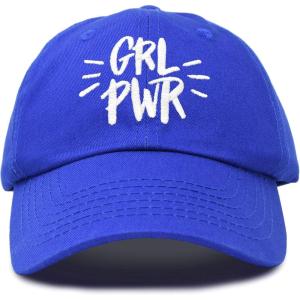 imageDALIX Girl Power Baseball Cap Dad Hat Womens Girls TeensRoyal Blue