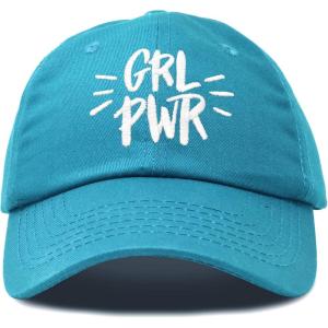 imageDALIX Girl Power Baseball Cap Dad Hat Womens Girls TeensTeal