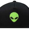 imageDALIX Alien Snapback Flat Bill Baseball Hat Embroidered Cap MensBlack
