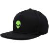 imageDALIX Alien Snapback Flat Bill Baseball Hat Embroidered Cap MensBlack
