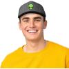 imageDALIX Alien Snapback Flat Bill Baseball Hat Embroidered Cap MensBlack Dark Gray