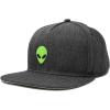 imageDALIX Alien Snapback Flat Bill Baseball Hat Embroidered Cap MensDark Gray