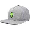imageDALIX Alien Snapback Flat Bill Baseball Hat Embroidered Cap MensLight Gray