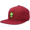imageDALIX Alien Snapback Flat Bill Baseball Hat Embroidered Cap MensMaroon