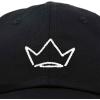 imageDALIX Crown Dad Hat Baseball Cap Stitched Embroidered Custom CapsBlack