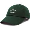 imageDALIX Crown Dad Hat Baseball Cap Stitched Embroidered Custom CapsDark Green