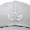 imageDALIX Crown Dad Hat Baseball Cap Stitched Embroidered Custom CapsGray