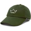 imageDALIX Crown Dad Hat Baseball Cap Stitched Embroidered Custom CapsOlive