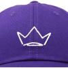 imageDALIX Crown Dad Hat Baseball Cap Stitched Embroidered Custom CapsPurple
