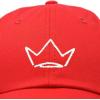 imageDALIX Crown Dad Hat Baseball Cap Stitched Embroidered Custom CapsRed