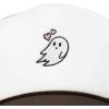 imageDALIX Embroidered Heartly Ghost Trucker Cap Hat WomenBrown White