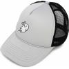 imageDALIX Embroidered Heartly Ghost Trucker Cap Hat WomenGray Black