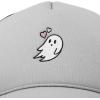 imageDALIX Embroidered Heartly Ghost Trucker Cap Hat WomenGray Black