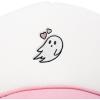 imageDALIX Embroidered Heartly Ghost Trucker Cap Hat WomenLight Pink White