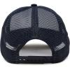 imageDALIX Embroidered Heartly Ghost Trucker Cap Hat WomenNavy Blue White