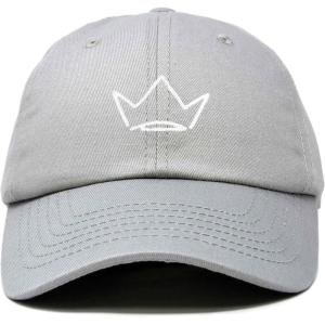 imageDALIX Crown Dad Hat Baseball Cap Stitched Embroidered Custom CapsGray