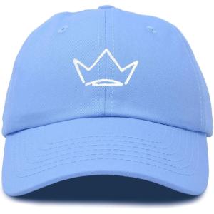 imageDALIX Crown Dad Hat Baseball Cap Stitched Embroidered Custom CapsLight Blue