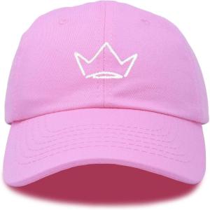 imageDALIX Crown Dad Hat Baseball Cap Stitched Embroidered Custom CapsLight Pink