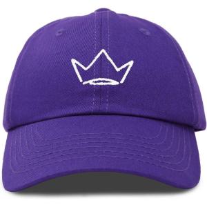 imageDALIX Crown Dad Hat Baseball Cap Stitched Embroidered Custom CapsPurple