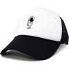 imageDALIX Astronaut Spaceman Embroidered Trucker HatBlack White