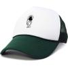 imageDALIX Astronaut Spaceman Embroidered Trucker HatDark Green White