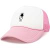 imageDALIX Astronaut Spaceman Embroidered Trucker HatLight Pink White
