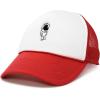 imageDALIX Astronaut Spaceman Embroidered Trucker HatRed White
