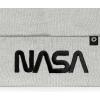 imageDALIX Embroidered NASA Worm Logo BeanieBlack Worm  Light Gray