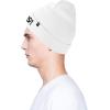 imageDALIX Embroidered NASA Worm Logo BeanieBlack Worm  White
