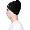 imageDALIX Embroidered NASA Worm Logo BeanieWhite Worm  Black