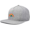 imageDALIX Rainbow Snapback Flat Bill Baseball Hat Embroidered Cap MensLight Gray