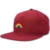 imageDALIX Rainbow Snapback Flat Bill Baseball Hat Embroidered Cap MensMaroon