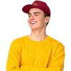 imageDALIX Rainbow Snapback Flat Bill Baseball Hat Embroidered Cap MensMaroon