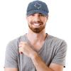 imageDALIX Texas Hat Lone Star State Mens Womens Baseball Cap Washed Navy Blue