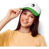 imageDALIX Yin and Yang Embroidered Mesh Trucker HatKelly White