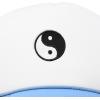 imageDALIX Yin and Yang Embroidered Mesh Trucker HatLight Blue White