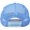 imageDALIX Yin and Yang Embroidered Mesh Trucker HatLight Blue White