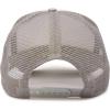 imageDALIX Yin and Yang Embroidered Mesh Trucker HatLight Gray White