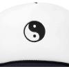 imageDALIX Yin and Yang Embroidered Mesh Trucker HatNavy Blue White