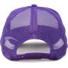 imageDALIX Yin and Yang Embroidered Mesh Trucker HatPurple White