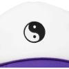 imageDALIX Yin and Yang Embroidered Mesh Trucker HatPurple White