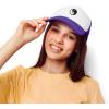 imageDALIX Yin and Yang Embroidered Mesh Trucker HatPurple White