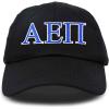 imageDALIX Alpha Epsilon Pi Fraternity Greek Letters Ball Cap Embroidered HatBlack
