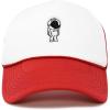 imageDALIX Astronaut Spaceman Embroidered Trucker HatRed White